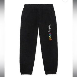 Teddy Fresh Black Sherpa Sweatpants